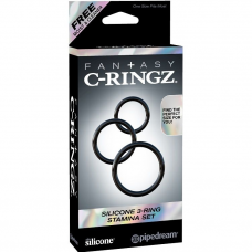 FANTASY C-RINGZ - CONJUNTO DE ESTAMINA DE 3 ANEL DE SILICONE