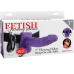 FETISH FANTASY SERIES - 7 HOLLOW STRAP-ON VIBRANDO COM BOLAS 17,8CM ROXO