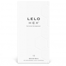 LELO - CAIXA DE PRESERVATIVO HEX 12 UNIDADES