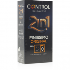 CONTROL - FINISIMO DUO + LUBRIFICANTE 6 UNIDADES