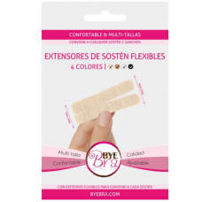 BYE-BRA - EXTENSOR DE CONTORNO FLEXÍVEL 2 GANCHOS 3 UDS