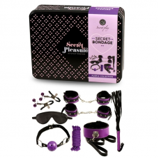 SECRETPLAY - BDSM SET 8PCS PURBLE / BLACK.