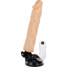 BASECOCK - VIBRADOR REALÍSTICO CONTROLE REMOTO NATURAL 21CM