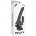 BASECOCK - VIBRADOR REALÍSTICO DE CONTROLE REMOTO PRETO COM TESTÍCULOS 20 CM