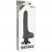 BASECOCK - VIBRADOR REALÍSTICO 2-1 PRETO 18,5 CM