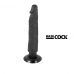 BASECOCK - VIBRADOR REALÍSTICO BASECOCK 2-1 PRETO 20 CM