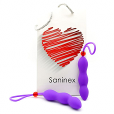 SANINEX - PLUG ANAL CLIMAX COM ANEL PARA PÊNIS LILAS