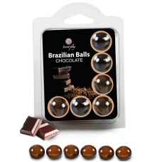 SECRETPLAY - CONJUNTO 6 BOLAS BRASILEIRAS DE CHOCOLATE