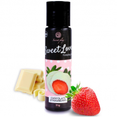 SECRETPLAY - GEL DOCE AMOR MORANGO E CHOCOLATE BRANCO 60 ML