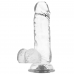 X RAY - DILDO TRANSPARENTE COM BOLAS 15.5 CM X 3.5 CM