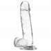 X RAY - DILDO TRANSPARENTE COM BOLAS 20 CM X 4.5 CM