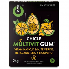 WUG GUM - MULTIVIT VITAMIN C, H, D, BETA-CAROTENE, LYCOPENE AND GREEN TEA 10 UNITS