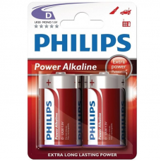 PHILIPS - POWER ALKALINE PILA D LR20 BLISTER * 2