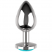 COQUETTE TOYS - ANAL PLUG METAL AZUL COR TAMANHO L 4 X 9 CM