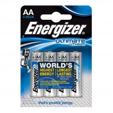 ENERGIZER - ULTIMATE LÍTIO AA L91 LR6 1,5V *4