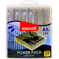 MAXELL - PACOTE DE BATERIA ALCALINA AA LR6 * 24 PILHAS