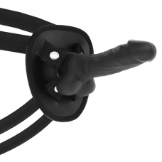 COCK MILLER - ARNÊS + DENSIDADE DE SILICONE COCKSIL ARTICULVEL PRETO 13 CM