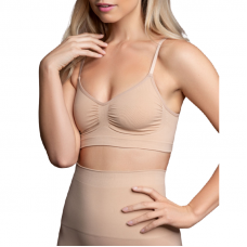 BYE-BRA - MEDIUM CONTROL SUTI SEM PONTOS BEIGE TAMANHO M