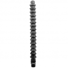 ALL BLACK - MEGA RIPPLE SHOWER ANAL SILICONE 28,5 CM