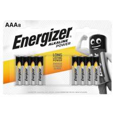 ENERGIZER - BATERIA ALCALINA POTÊNCIA AAA LR03 8 UNIDADE