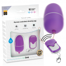 ONLINE - OVO VIBRANTE COM CONTROLE REMOTO M LILAC