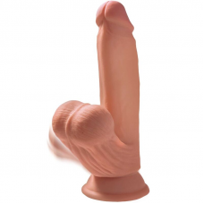 KING COCK - PLUS BOLAS DE BALANO DE DILDO 3D 15.2 CM