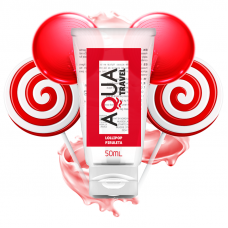 AQUA TRAVEL - LUBRIFICANTE À BASE DE ÁGUA AQUA TRAVEL SABOR LOLLIPOP - 50 ML