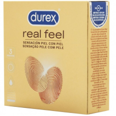 DUREX - PRESERVATIVOS REAL FEEL 3 UNIDADES