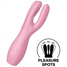 SATISFYER - VIBRADOR THREESOME 3 ROSA