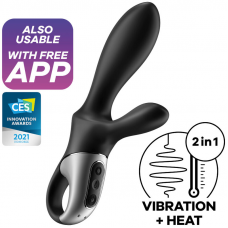 SATISFYER - HEAT CLIMAX+ APP VIBRADOR ANAL PRETO