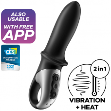 SATISFYER - APLICATIVO VIBRADOR ANAL HOT PASSION PRETO