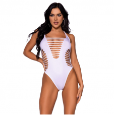 LEG AVENUE - BODY THONG RACERBACK BRANCO