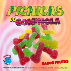 DIABLO GOLOSO - PICHITAS DE GUMMINOL DE FRUTA COM AÚCAR