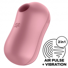 SATISFYER - ESTIMULADOR E VIBRADOR DE PULSO DE AR COTTON CANDY ROSA