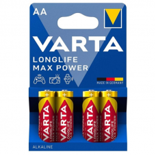 VARTA - BATERIA ALCALINA MAX POWER AA LR6 4 UNIDADES