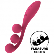 SATISFYER - MULTI VIBRADOR TRI BALL 1 VERMELHO