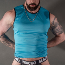 MACHO - T-SHIRT AZUL S/M