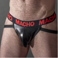 MACHO - MX25RC JOCK COURO VERMELHO S