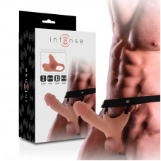 INTENSE - ARNÊS OCO COM DILDO DE SILICONE 16 X 3,5 CM