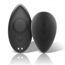 BLACK&SILVER - CALA VIBRADORA DE SILICONE RECARREGVEL PRESTON PRETA