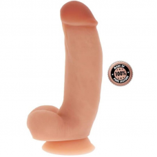 GET REAL - DILDO DE SILICONE 18 CM W BOLAS PELE