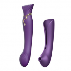 ZALO - QUEEN SET PULSE WAVE CLIT STIM ROXO