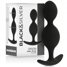 BLACK&SILVER - ORSON PLUG SILICONE 2 ONDAS ANAIS 9 CM