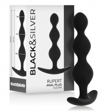 BLACK&SILVER - CORRENTE DE BOLA ANAL RUPERT 10 CM