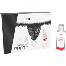 INTT RELEASES - CALÇA PRETA BRASILEIRA COM PÉROLAS E GEL LUBRIFICANTE 50 ML