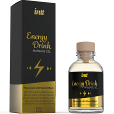 INTT MASSAGE & ORAL SEX - GEL DE MASSAGEM COM ENERGIA AROMATIZADA BEBIDA E EFEITO AQUECENTE