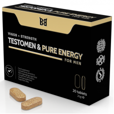 BLACK BULL - TESTÔMEN E PURE ENERGY ENHANCER PARA HOMENS 20 CÁPSULAS