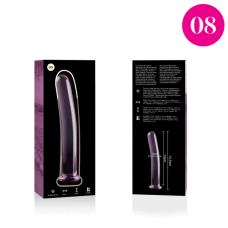 NEBULA SERIES BY IBIZA - MODELO 8 DILDO VIDRO BOROSILICADO 14,5 X 2 CM ROSA