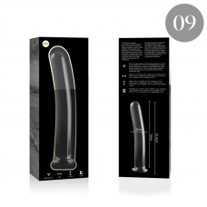 NEBULA SERIES BY IBIZA - MODELO 9 DILDO VIDRO BOROSILICADO 15,5 X 2,5 CM TRANSPARENTE