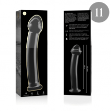 NEBULA SERIES BY IBIZA - MODELO 11 DILDO VIDRO BOROSILICADO 16 X 3 CM TRANSPARENTE